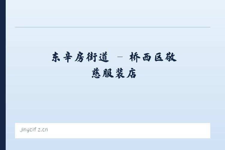 泰山路街道 - 桥西区敬慈服装店 列表图